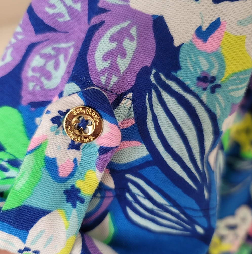 Lilly Pulitzer Vibrant Floral Long Sleeve Dress - Reposhed Item - Picture 9 of 14